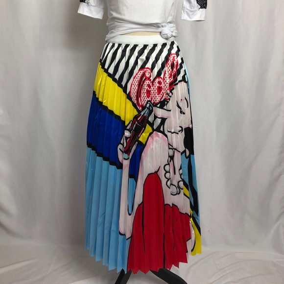 Colorful/Fun A-Line Skirt (Olive Oyl) NWOT - Picture 4 of 5